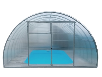 Zastřešení bazénu –  Scobax Aquanaut číra, 6 mm, 8,0 x 4,0 m