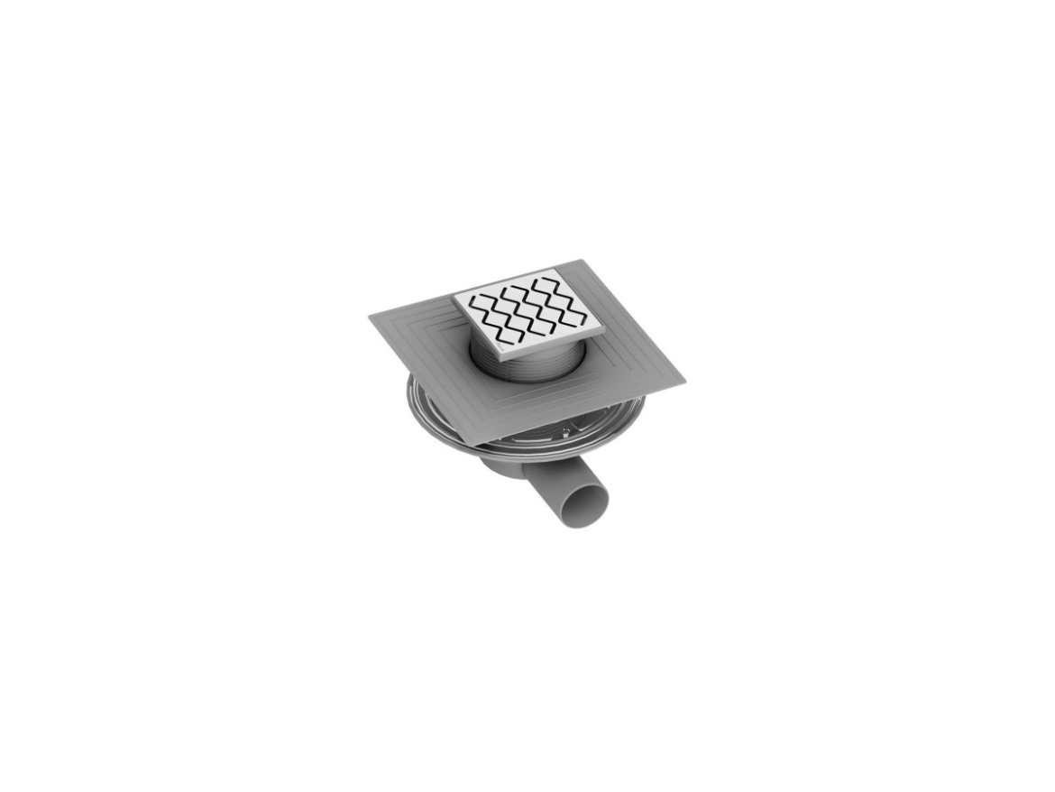 Ravak Podlahový vpust SN501 10,5x10,5, plast s antikoro mriežkou
