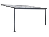 Hliníková pergola + čirý PC Lanit Plast Wall
