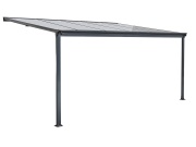 Hliníková pergola + čirý PC Lanit Plast Wall