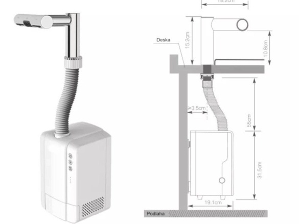 Vysoušeče rukou Jet Dryer AIRTAP 2v1 - kulatá