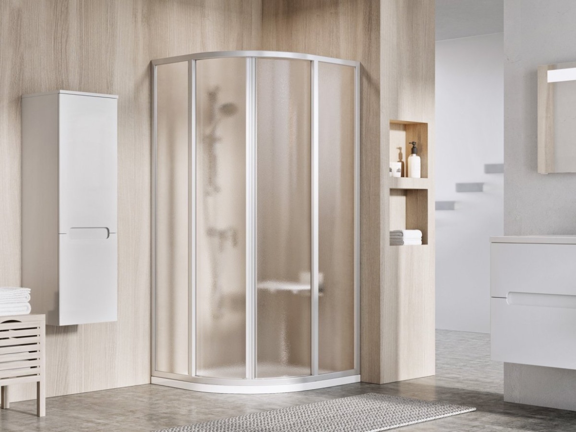 Ravak SKCP4 90x90 195, čierna+pearl