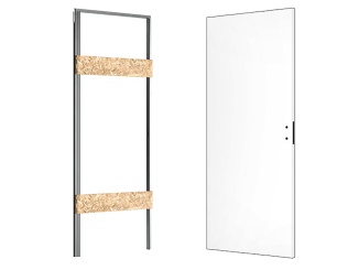 Zárubně –  xREVERx Standard (s dverami) 600 x 2100mm