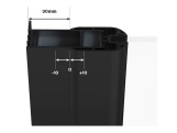 Ravak CSDL2 110, biela matná+transparent
