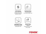 Ravak NBLRV2K 100, bílá matná+transparent