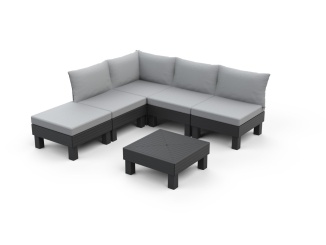 Nábytek –  Keter Zahradní nábytek  Elements 5místný modulární set grafitový